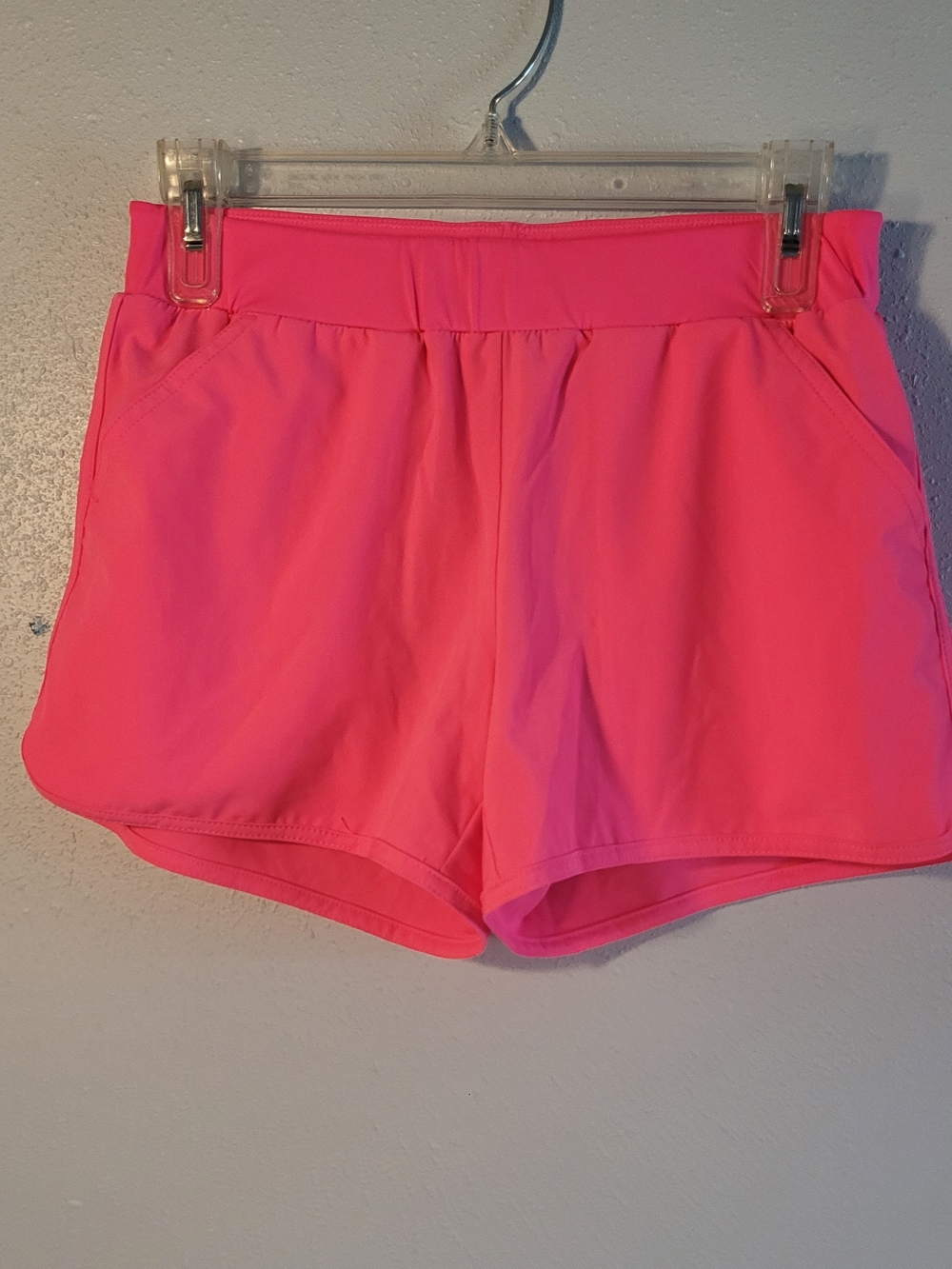 Lands' End Girls' Neon Pink Athletic Shorts